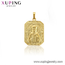 Colgante de la forma de la cruz de Buda del cuadrado de la aleación de cobre de la joyería 33957 xuping